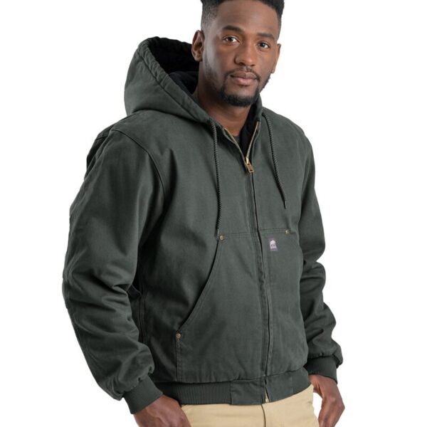 Men's Tall Heartland Washed Cotton Duck Hooded Jacket Thumbnail